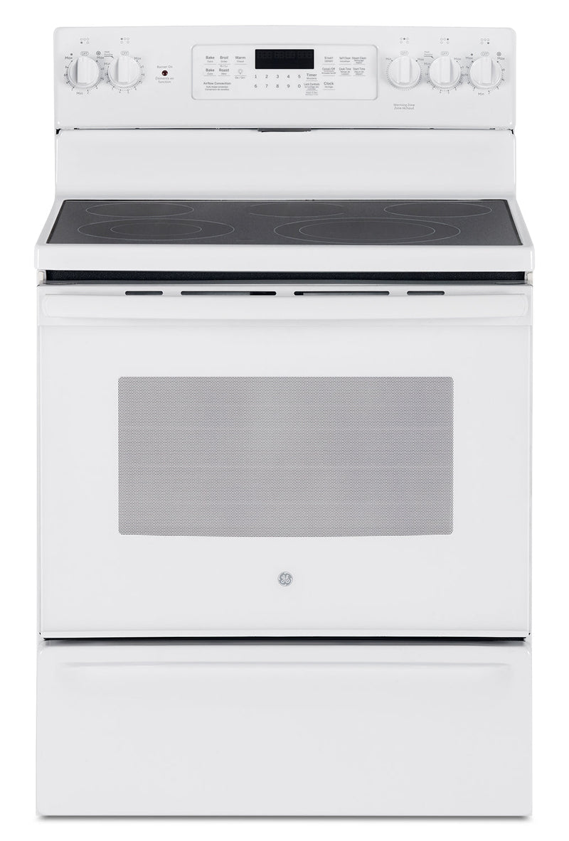 GE 5.0 Cu. Ft. Freestanding Electric Range – JCB840DKWW - Electric Range in White