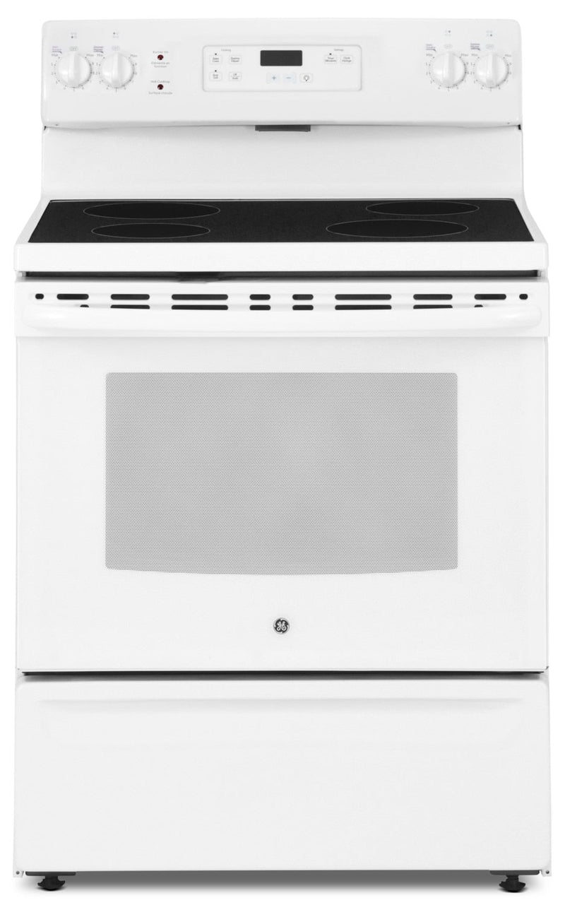 GE 5.0 Cu. Ft. Freestanding Electric Range – JCBS630DKWW - Electric Range in White