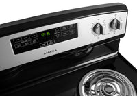 Amana 4.8 Cu. Ft. Freestanding Electric Range – YACR4303MFS - Electric Range in Stainless Steel/Black