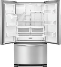 Whirlpool 25 Cu. Ft. French-Door Refrigerator in Fingerprint-Resistant Stainless Steel – WRF555SDFZ - Refrigerator with Exterior Water/Ice Dispenser in Stainless Steel