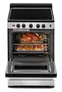 Whirlpool 24" 3.0 Cu. Ft. Freestanding Electric Range - YWFE50M4HS - Electric Range in Stainless Steel