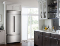 KitchenAid 20.8 Cu. Ft. Built-In French Door Refrigerator - Stainless Steel - Refrigerator with Ice Maker in Stainless Steel