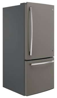 GE 20.9 Cu. Ft. Bottom-Mount Refrigerator – GDE21DMKES - Refrigerator in Slate