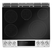 GE Profile 5.3 Cu. Ft. Electric Range with True European Convection - PCS940YMFS | Cuisinière électrique GE ProfileMC de 5,3 pi3 avec convection européenne véritable - PCS940YMFS/AC | PCS940FS