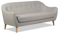 Calla Linen-Look Fabric Sofa - Light Grey|Sofa Calla en tissu d'apparence lin - gris pâle|CALLLGSF