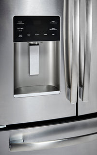 GE 23.8 Cu. Ft. French-Door Refrigerator with Space-Saving Icemaker – PFE24HSLKSS|Réfrigérateur GE de 23,8 pi³ à portes françaises avec machine à glaçons – PFE24HSLKSS|PFE24KSS
