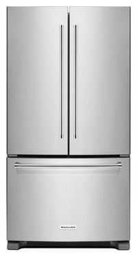 KitchenAid 20 Cu. Ft. French Door Refrigerator with Interior Dispenser - Stainless Steel - Refrigerator in Stainless Steel