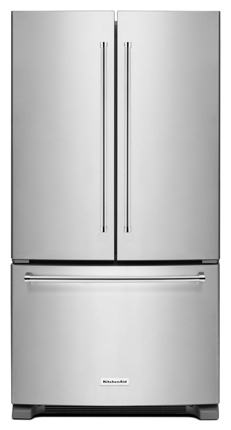 KitchenAid 20 Cu. Ft. French Door Refrigerator with Interior Dispenser - Stainless Steel - Refrigerator in Stainless Steel