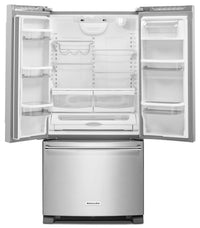 KitchenAid 22.1 Cu. Ft. French Door Refrigerator with Interior Water Dispenser - Stainless Steel - Refrigerator with Ice Maker in Stainless Steel