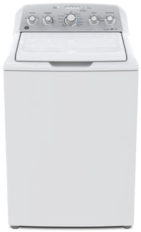 GE 4.9 Cu. Ft. Capacity Top Load Washer with Stainless Steel Drum– GTW485BMMWS - Washer in White