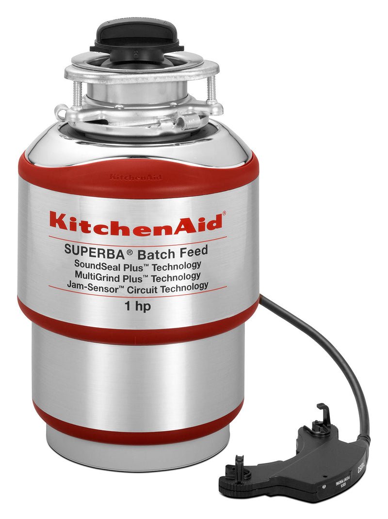 KitchenAid 1HP Batch Feed Food Waste Disposer – KBDS100T