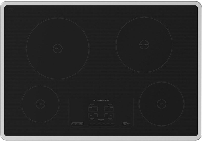 30" KitchenAid Architect® Series II Induction Cooktop w/ 4 Elements - KICU500XSS - Electric Cooktop in Stainless Steel