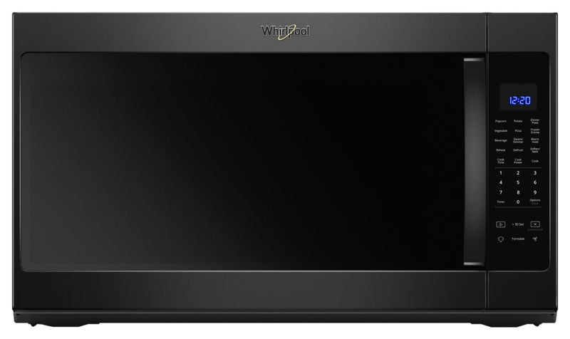 Whirlpool® 2.1 cu. ft. Over the Range Microwave with Steam cooking - Over-the-Range Microwave in Black