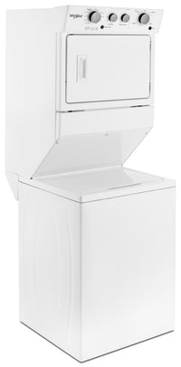 Whirlpool® 4.0 cu.ft Electric Stacked Laundry Center 9 Wash cycles and AutoDry™ - Laundry Centre in White