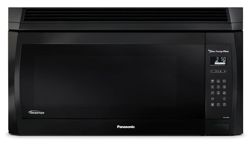 Panasonic® 2.0 Cu. Ft. Genius® Prestige® Plus Over-the-Range Microwave Oven - Black - Over-the-Range Microwave in Black