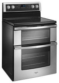 Whirlpool 6.7 Cu. Ft. Electric Double Oven Range with True Convection - YWGE745C0FS|Cuisinière électrique avec four double Whirlpool de 6.7 pi3 - YWGE745C0FS|YWGE745S