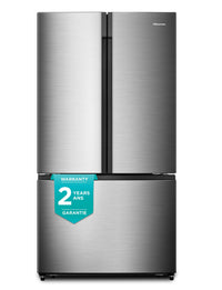 Hisense 21.1 Cu. Ft. French-Door Counter-Depth Refrigerator – RF208N6ASE|Réfrigérateur Hisense de 21.1 pi³ de profondeur comptoir à portes françaises – RF208N6ASE|RF208N6S
