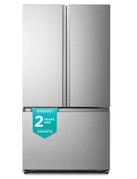 Hisense 26.6 Cu. Ft. French-Door Refrigerator - RF266C3FSE | Réfrigérateur Hisense de 26,6 pi³ à portes françaises - RF266C3FSE | RF266C3S