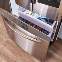 Samsung 27 Cu. Ft. French-Door Refrigerator with Family Hub™ - RF27T5501SR | Réfrigérateur Samsung de 27 pi³ à portes françaises avec portail Family HubMC – RF27T5501SR/AC | RF27T55S