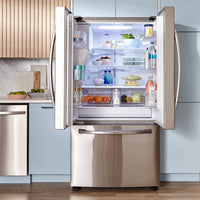 Samsung 27 Cu. Ft. French-Door Refrigerator with Family Hub™ - RF27T5501SR | Réfrigérateur Samsung de 27 pi³ à portes françaises avec portail Family HubMC – RF27T5501SR/AC | RF27T55S
