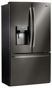LG 28 Cu. Ft. 3-Door French-Door Refrigerator – LFXS28968D - Refrigerator with Exterior Water/Ice Dispenser, Ice Maker in Black Stainless Steel