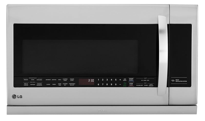 LG 2.2 Cu. Ft. Over-the-Range Microwave with ExtendaVent – LMV2257ST - Over-the-Range Microwave in Stainless Steel