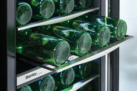 Danby Designer 4.0 Cu. Ft. 38-Bottle Wine Cooler – DWC040A3BSSDD - Refrigerator in Stainless Steel/Black