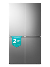 Hisense 21.5 Cu. Ft. Counter-Depth Four-Door Refrigerator - RQ22N6ASD | Réfrigérateur Hisense de 21,5 pi³ de profondeur comptoir à quatre portes - RQ22N6ASD | RQ22N6AS
