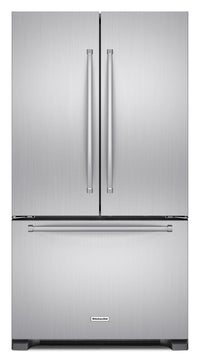 KitchenAid 22 Cu. Ft. French Door Refrigerator with Interior Dispenser - Stainless Steel - Refrigerator with Ice Maker in Stainless Steel