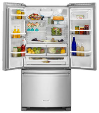KitchenAid 22.1 Cu. Ft. French Door Refrigerator with Interior Water Dispenser - Stainless Steel - Refrigerator with Ice Maker in Stainless Steel