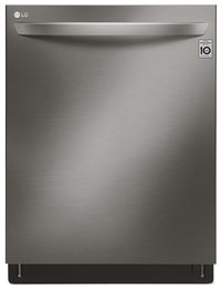 LG Wi-Fi Enabled Dishwasher with QuadWash and TrueSteam – LDT7808BD - Dishwasher with Steam in Black Stainless Steel