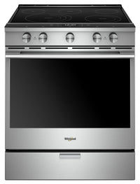 Whirlpool 6.4 Cu. Ft. Smart Slide-in Electric Range with Frozen Bake Technology - YWEEA25H0HZ - Electric Range in Stainless Steel