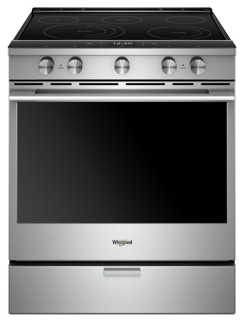 Whirlpool 6.4 Cu. Ft. Smart Slide-in Electric Range with Frozen Bake Technology - YWEEA25H0HZ - Electric Range in Stainless Steel