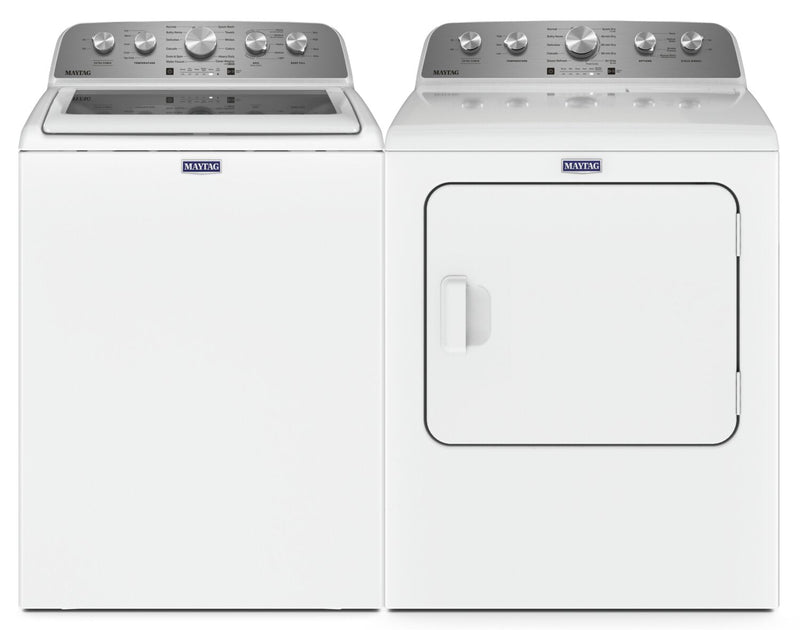 Maytag 5.5 Cu. Ft. Top-Load Washer and 7 Cu. Ft. Electric Dryer | Laveuse à chargement par le haut de 5,5 pi³ et sécheuse électrique de 7 pi³ de Maytag | MATL543W