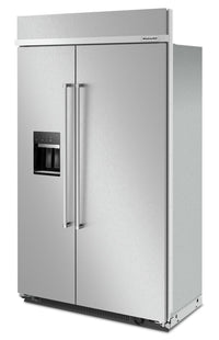 KitchenAid 29.4 Cu. Ft. Built-In Side-by-Side Refrigerator - KBSD708MPS | Réfrigérateur encastré KitchenAid de 29,4 pi³ à compartiments juxtaposés - KBSD708MPS | KBSD70PS