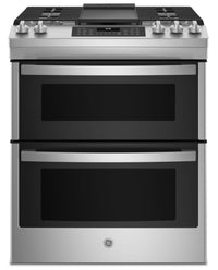 GE 6.7 Cu. Ft. Double-Oven Freestanding Gas Range - JCGSS86SPSS | Cuisinière amovible à gaz à four double GE de 6,7 pi³ – JCGSS86SPSS | JCGSS86S