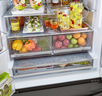 LG 23.5 Cu. Ft. French-Door Refrigerator with InstaView™ Door-in-Door® - LRFVC2406D - Refrigerator in Smudge Resistant Black Stainless Steel