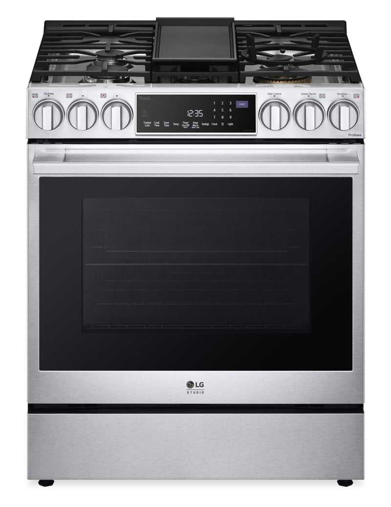 LG STUDIO 6.3 Cu. Ft. InstaView® Gas Slide-In Range - LSGS6338F | Cuisinière à gaz encastrée LG STUDIO de 6,3 pi³ avec hublot InstaViewMD - LSGS6338F | LSGS633F