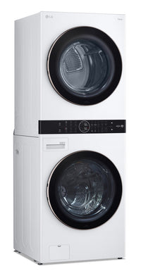 LG WashTower™ with 5.2 Cu. Ft. Washer and 7.4 Cu. Ft. Dryer - WKE100HWA |Tour de lavage WashTower<sup>MC</sup> de LG avec laveuse de 5,2 pi3 et sécheuse de 7,4 pi3 - WKE100HWA | WKE100HW