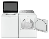 Maytag 5.4 Cu. Ft. Pet Pro Top-Load Washer and 7 Cu. Ft. Electric Dryer - White | Laveuse Pet Pro à chargement par le haut de 5,4 pi3 et sécheuse électrique de 7 pi3 de Maytag – blanches | MATL650W