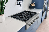 Bosch 800 Series 36" 6-Burner Gas Rangetop - RGM8658UC | Surface de cuisson à gaz Bosch de série 800 de 36 po à 6 brûleurs– RGM8658UC | RGM8658C