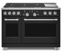 Café 48" Commercial-Style Dual Fuel Range with Griddle - C2Y486P3TD1 | Cuisinière hybride Café de 48 po de style commercial avec plaque chauffante - C2Y486P3TD1 | C2Y486TD