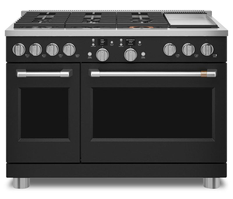 Café 48" Commercial-Style Dual Fuel Range with Griddle - C2Y486P3TD1 | Cuisinière hybride Café de 48 po de style commercial avec plaque chauffante - C2Y486P3TD1 | C2Y486TD