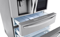 LG 23 Cu. Ft. French-Door Refrigerator with InstaView™ Door-in-Door® - LRMVC2306S - Refrigerator in PrintProof™ Stainless Steel