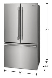 Frigidaire Professional 23.3 Cu. Ft. French-Door Counter-Depth Refrigerator - PRFG2383AF | Réfrigérateur Frigidaire Professional de 23,3 pi³ de profondeur comptoir à portes françaises - PRFG2383AF | PRFG2383