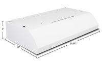 Broan 30" 4-Way Convertible Under-Cabinet Range Hood - BXT130WWC | Hotte de cuisinière sous l'armoire Broan de 30 po convertible de 4 façons - BXT130WWC | BXT130WW
