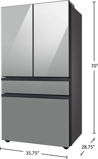 Samsung Bespoke 23 Cu. Ft. 4-Door French-Door Refrigerator - RF23BB8200QLAA | Réfrigérateur à 4 portes Bespoke de Samsung de 23 pi³ à portes françaises - RF23BB8200QLAA | RF234DSS