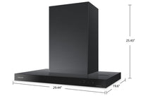 Samsung Bespoke 30" 6 Series Smart Chimney Range Hood - NK30CB600W33AA  | Hotte cheminée intelligente de cuisinière Bespoke de Samsung 30 po de série 6 - NK30CB600W33AA  | NK30CB6C