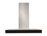 Venmar Ispira 30" Chimney Range Hood - WCB3I30SBB - Range Hood in Stainless Steel with Black Glass