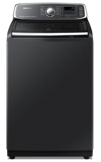 Samsung 6.0 Cu. Ft. Top-Load Washer - WA52T7650AV/A4 - Washer in Black Stainless Steel